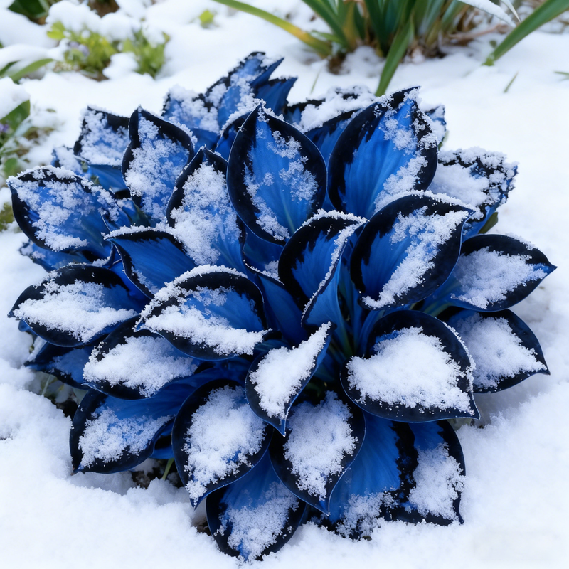 ❄️ Idealne do zimowego siewu! Rzadkie Nasiona Hosta 🌿 Luksusowe liście i zielony cud ogrodu.