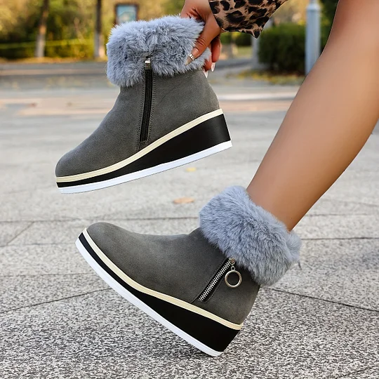 🔥 Ostatni dzień promocji – 50% zniżki – Damskie zimowe, nowe, ortopedyczne botki na grubym obcasie