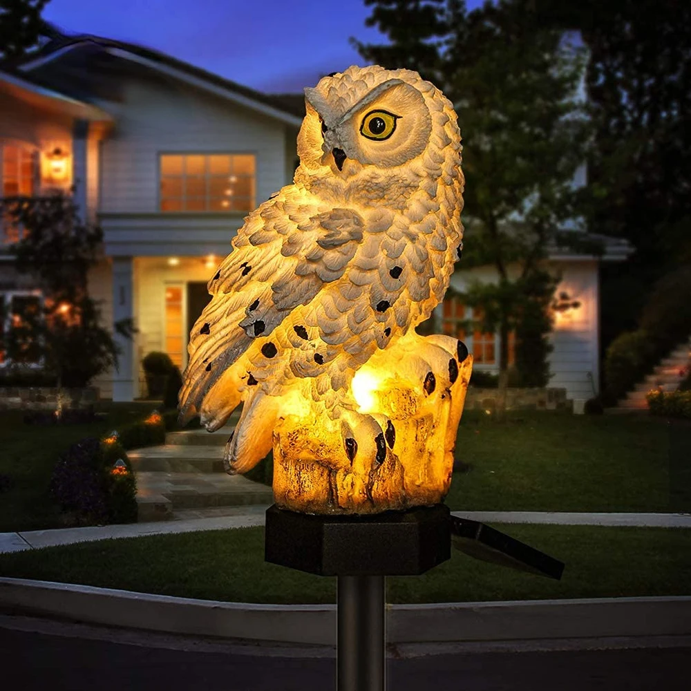 🦉✨Zestaw lamp ogrodowych Solar Owl LED Outdoor