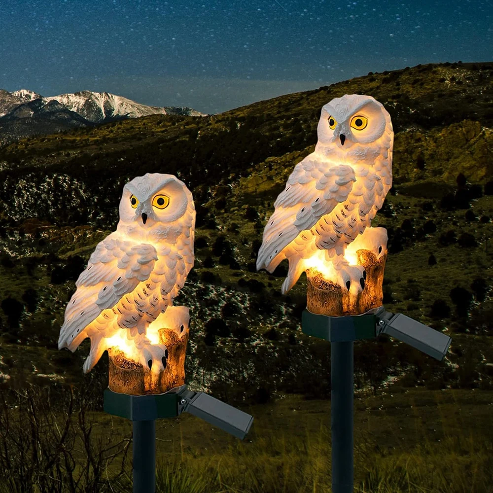 🦉✨Zestaw lamp ogrodowych Solar Owl LED Outdoor