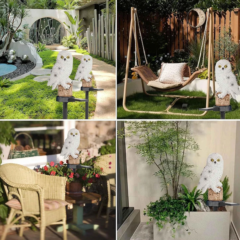 🦉✨Zestaw lamp ogrodowych Solar Owl LED Outdoor