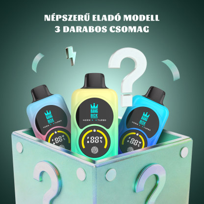 🎁3 db-os BANG BOX 42000 Puffs 3 in1 Flavor Disposable Vape – Titokdoboz árzuhanás!