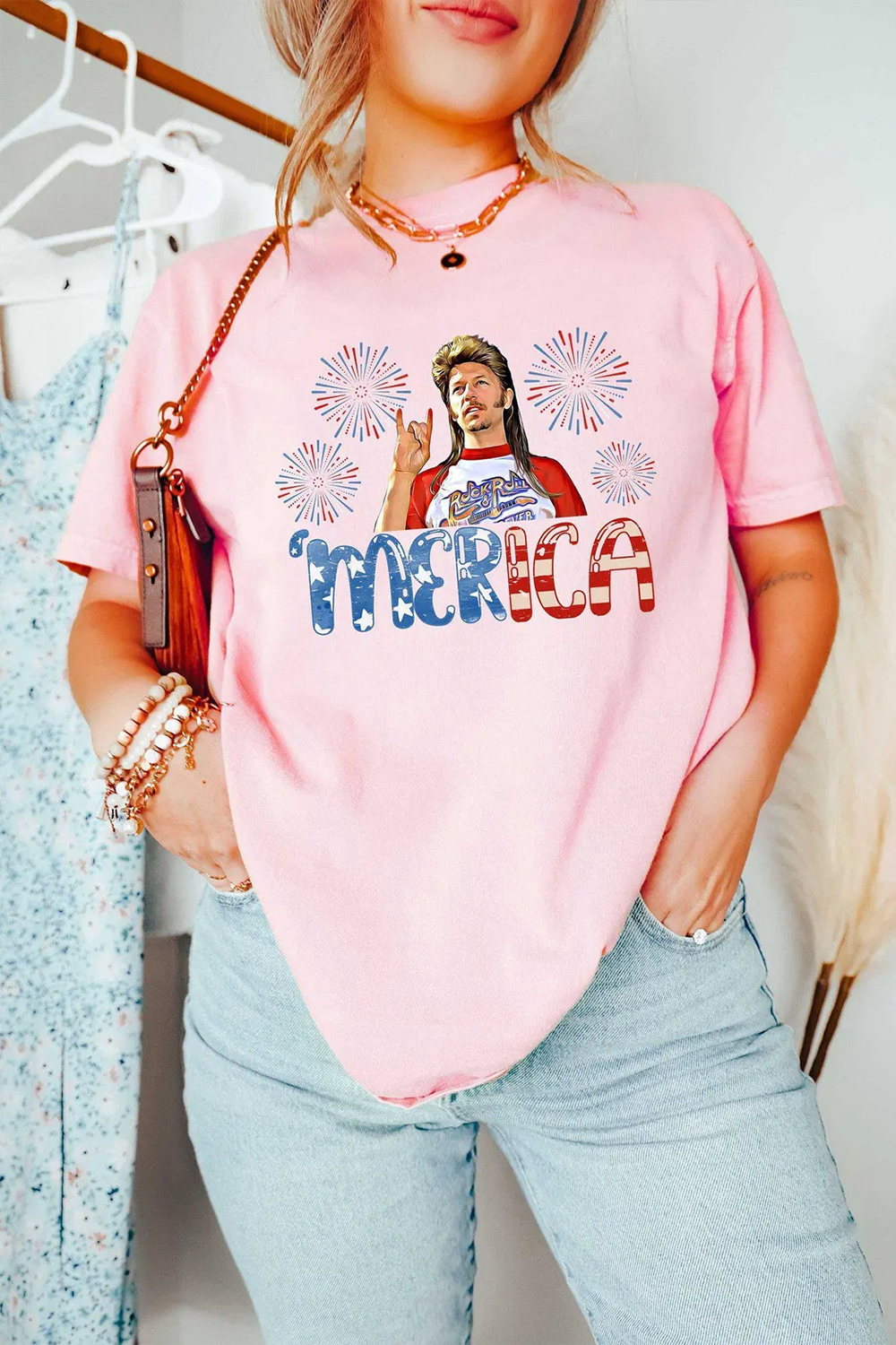 Vintage Joe Dirt Merica July 4th Shirt