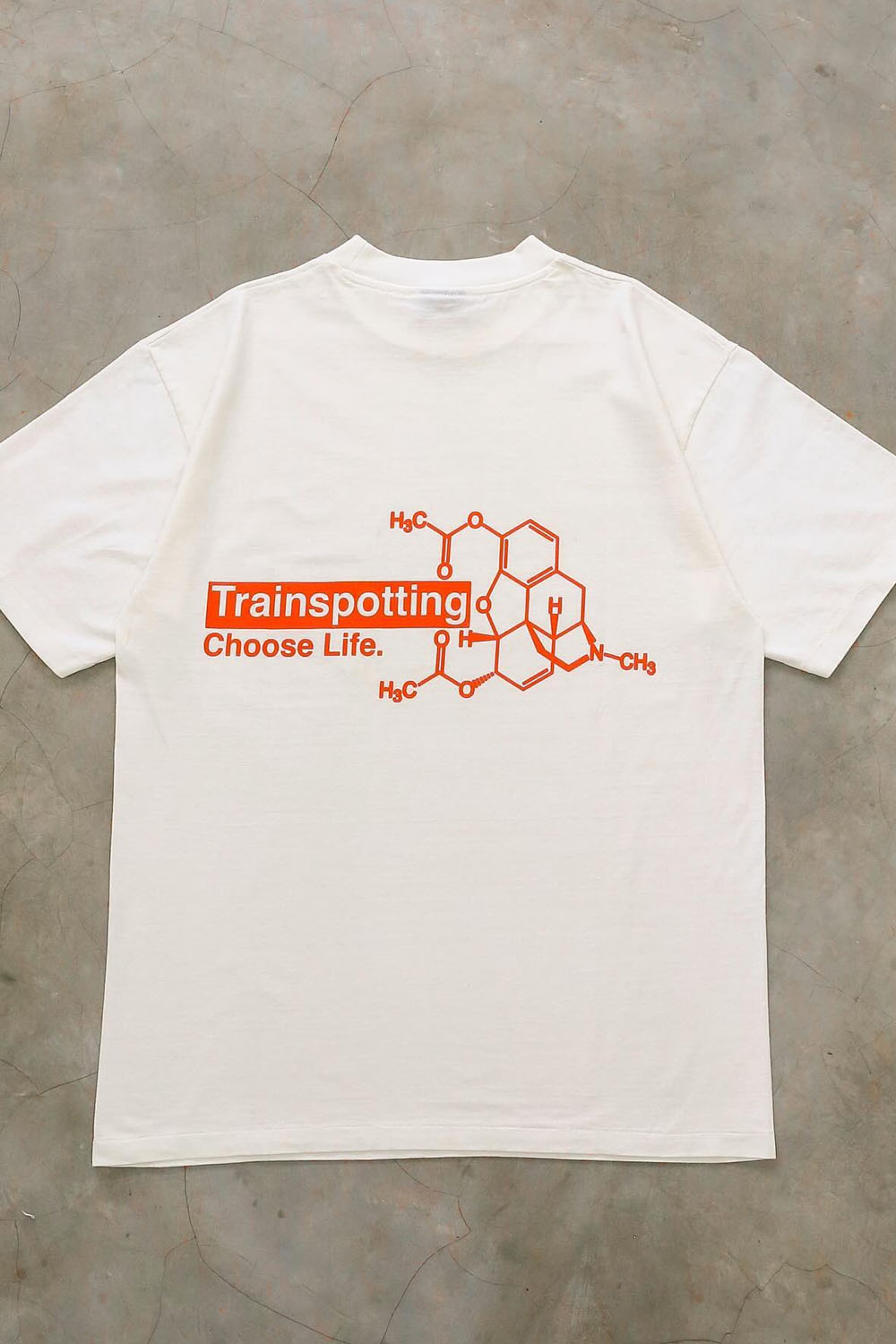 Round Neck Short Sleeve T-Shirt With Letter Print On Front And Back