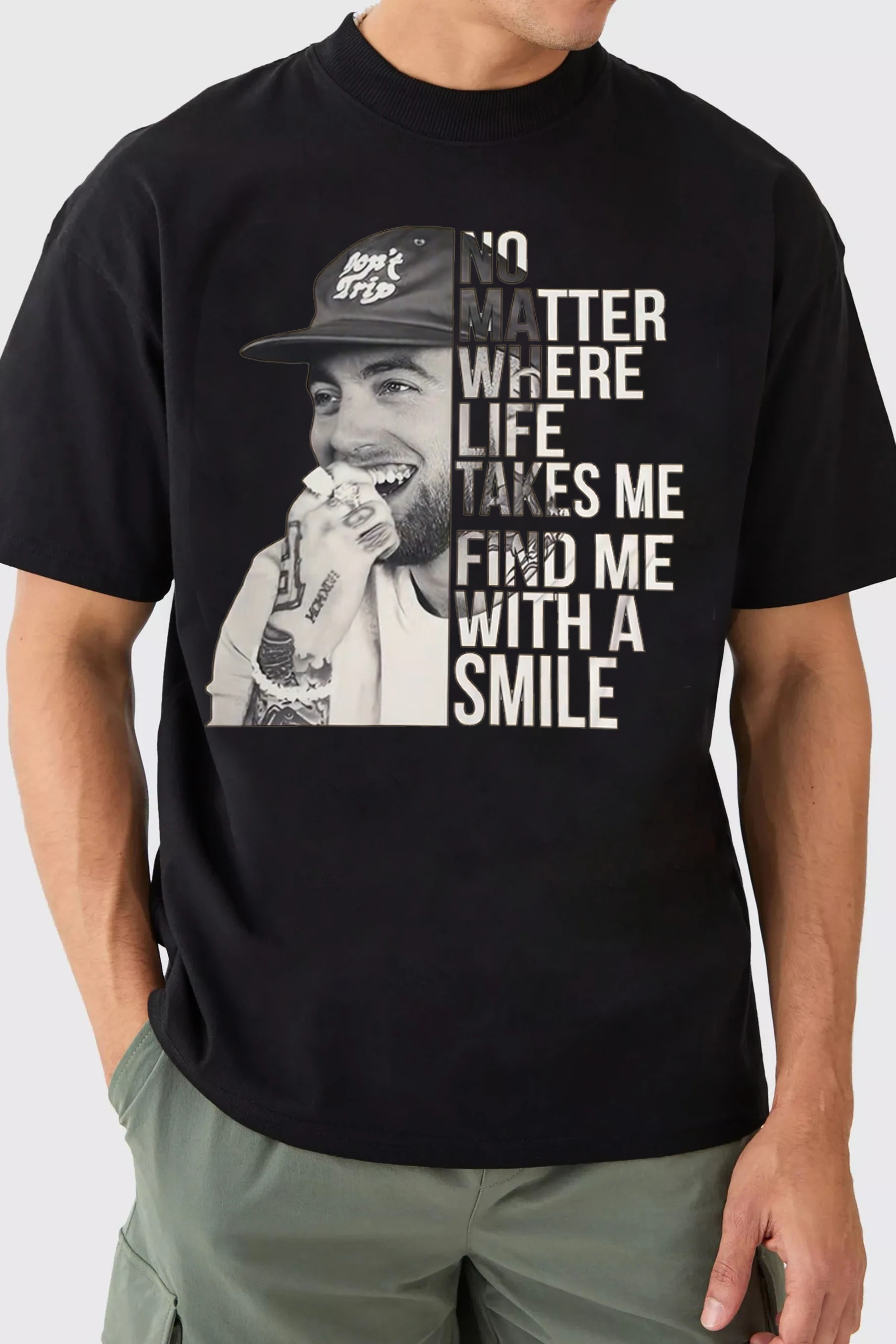 M's smile  Tee For men
