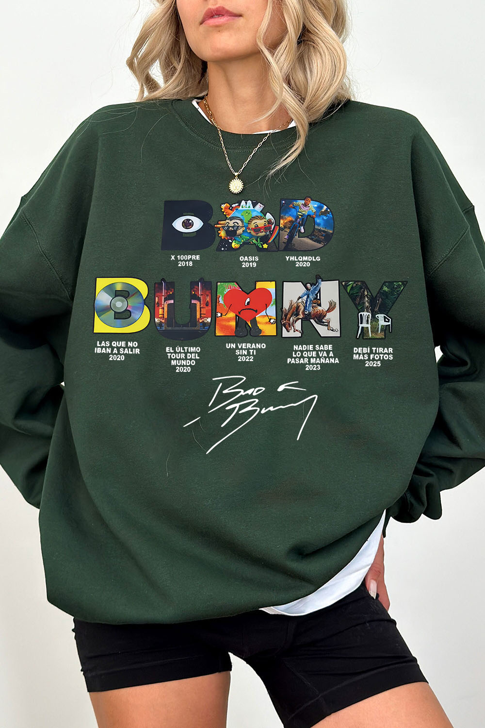 Bad Bunny Concert DTML Album Sweatshirt For WoMen