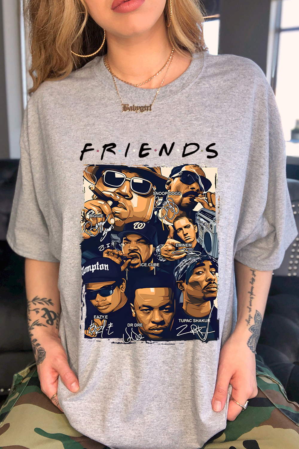 Rapper All Star Friends Funny Hip Hop T-shirt