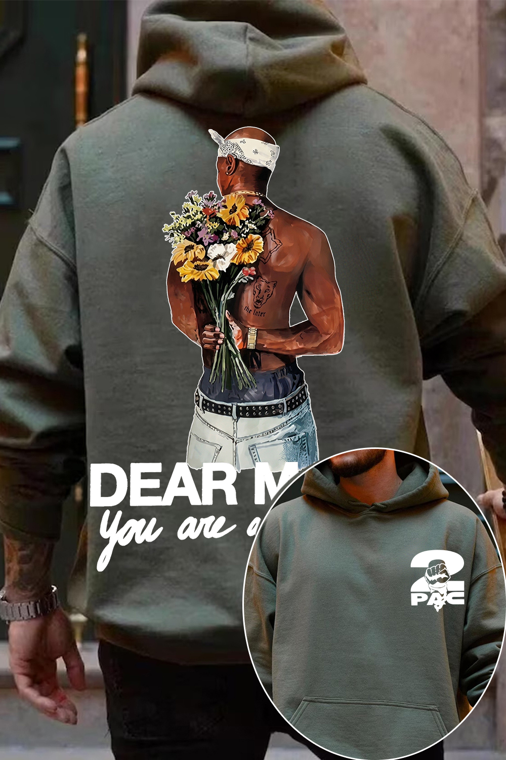 2pac Two-Sided Hoodie