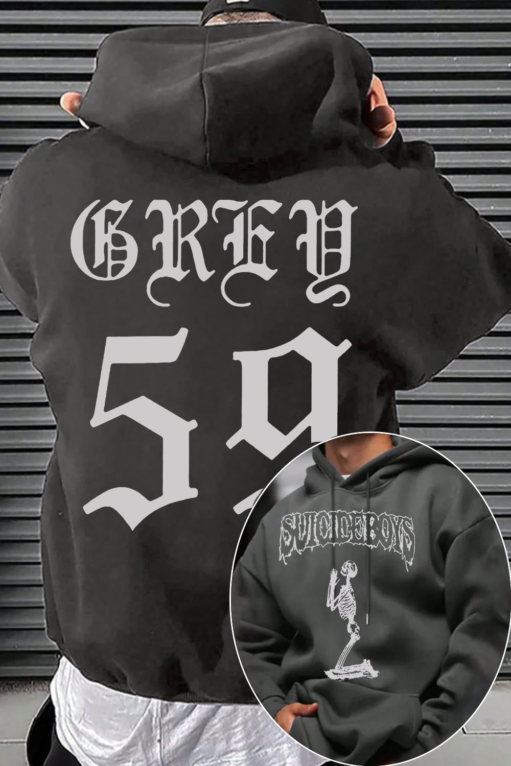 uicideboys59 2-side printed personalized men's hoodie