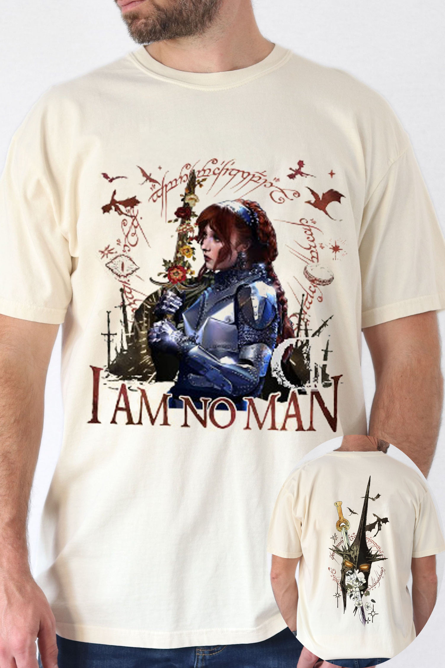LOTR- Eowyn Chappell Roan I Am No Man Tee-Men