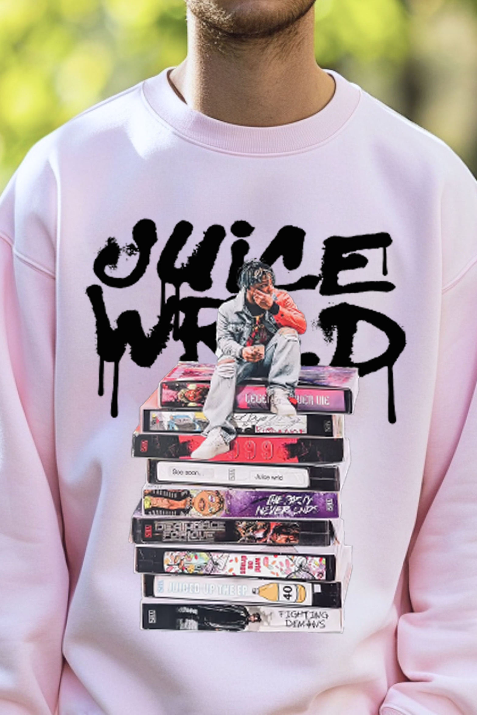 Juicewrld long sleeve round neck men's sweatshirt