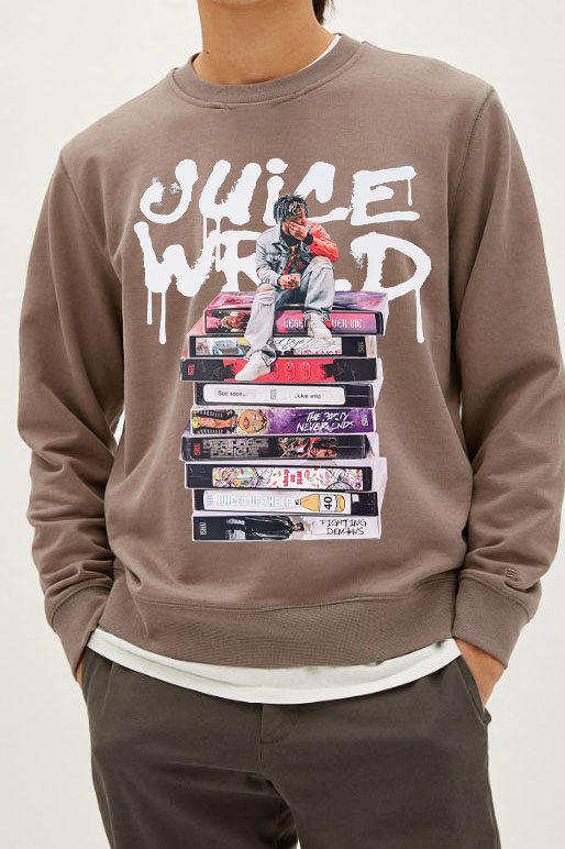 Juicewrld long sleeve round neck men's sweatshirt