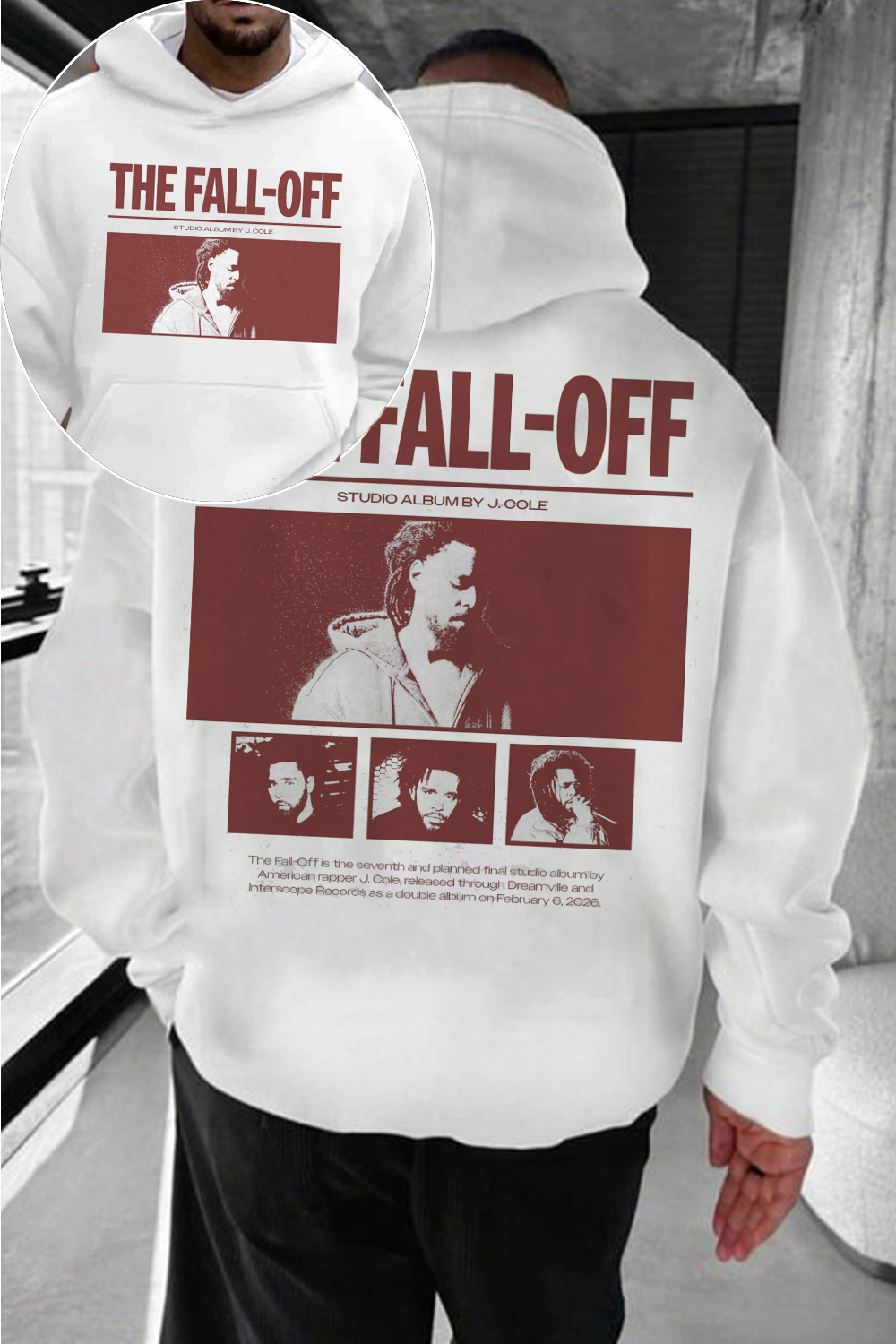 J cole Fall Off Poster Hoodie