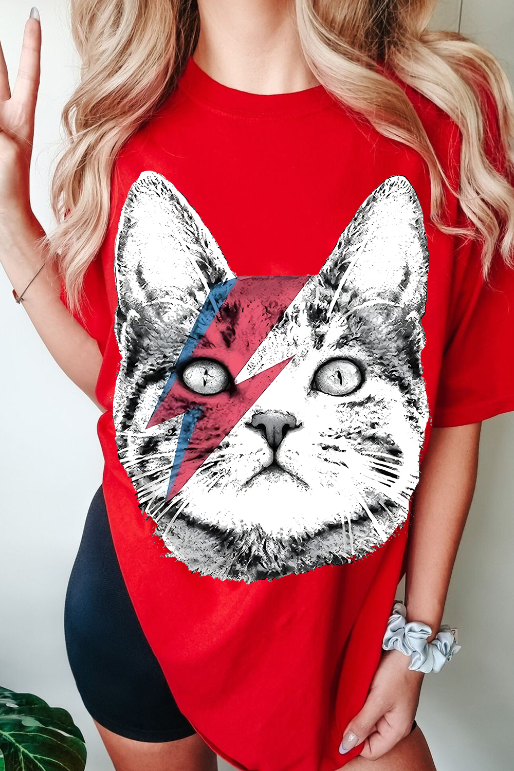 David Bowie Cat Women's Tee