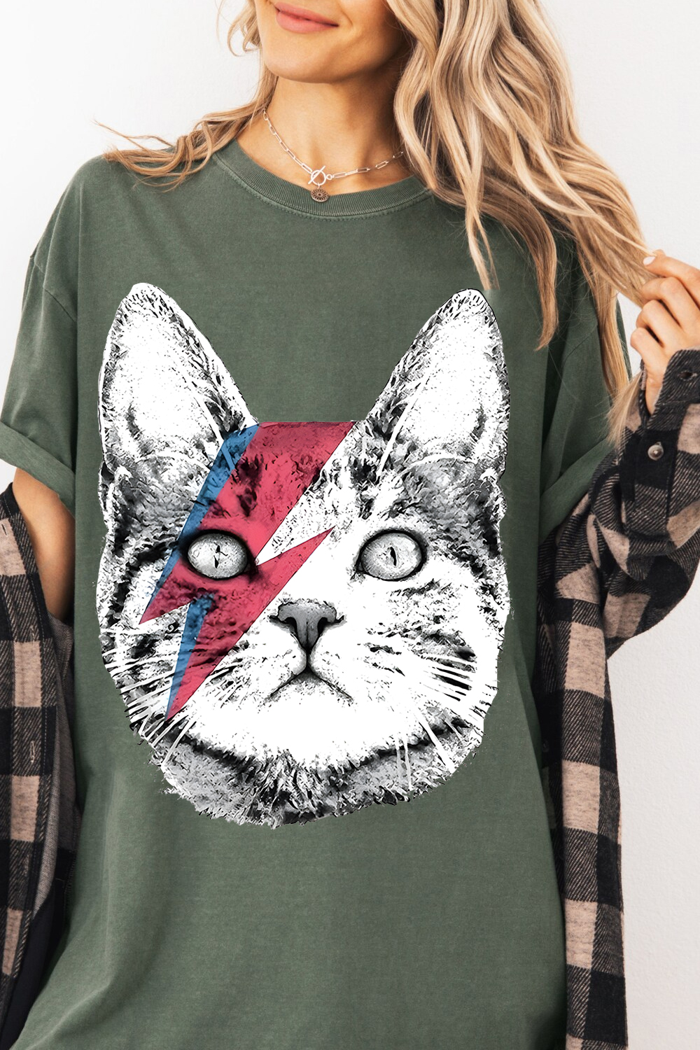 David Bowie Cat Women's Tee