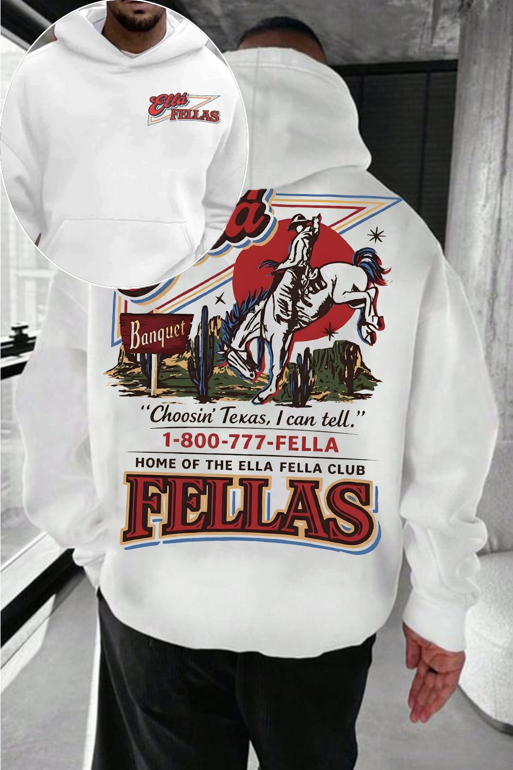 Ella Fella Club 2-Sided Hoodie