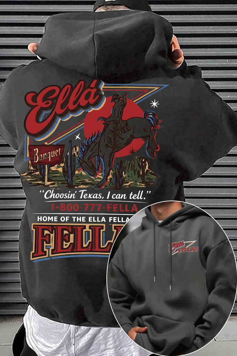 Ella Fella Club 2-Sided Hoodie