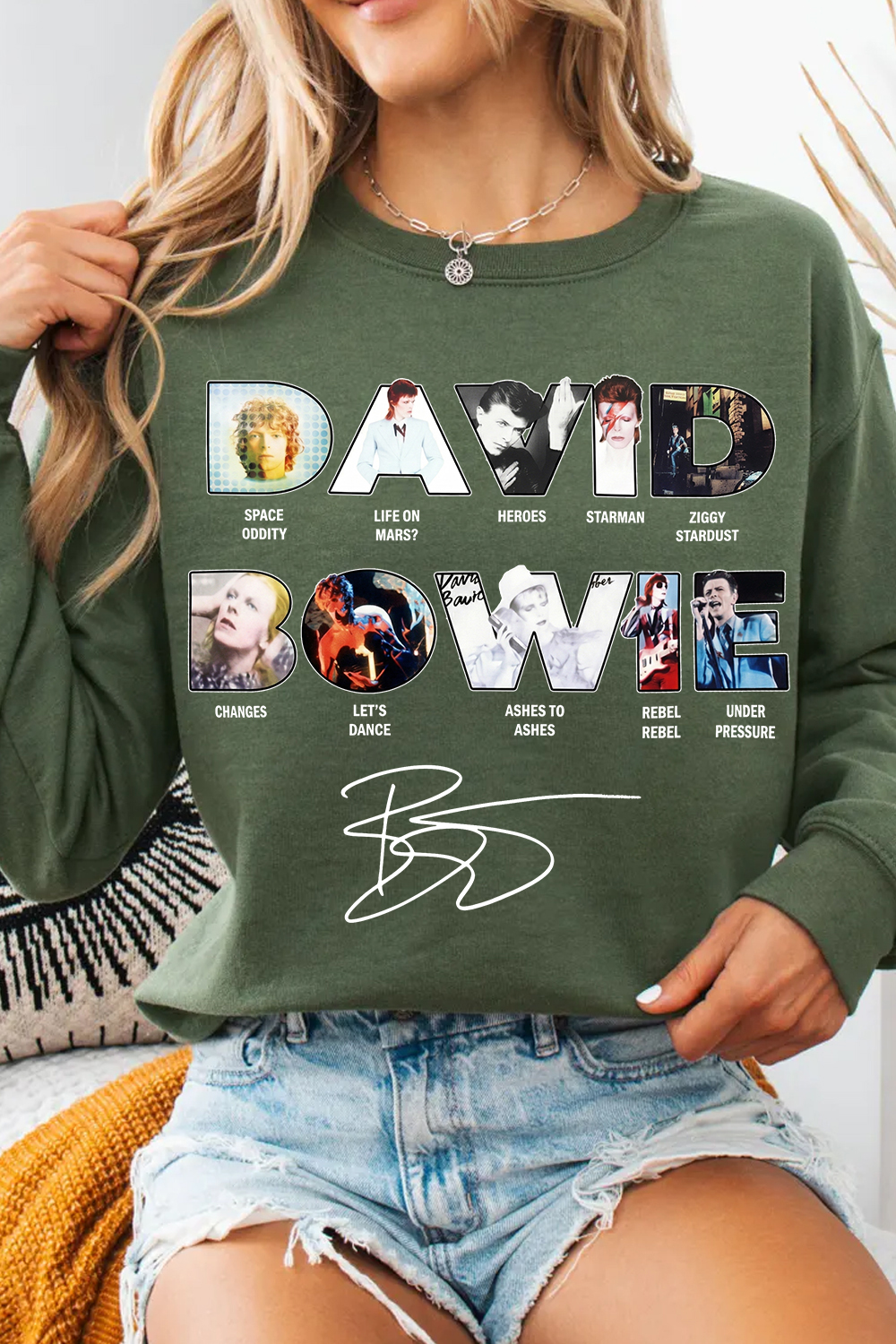 David Bowie Women's Sweatshirt