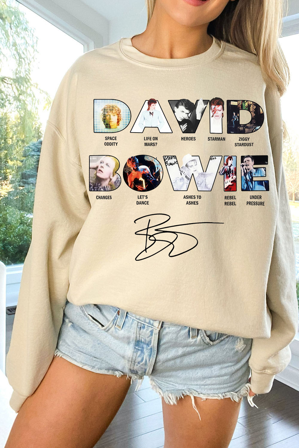 David Bowie Women's Sweatshirt