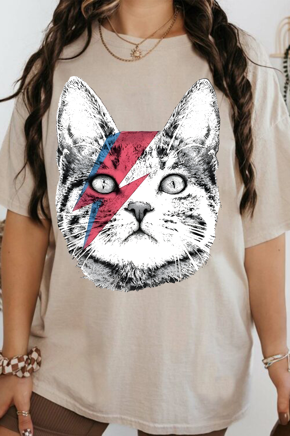 David Bowie Cat Women's Tee