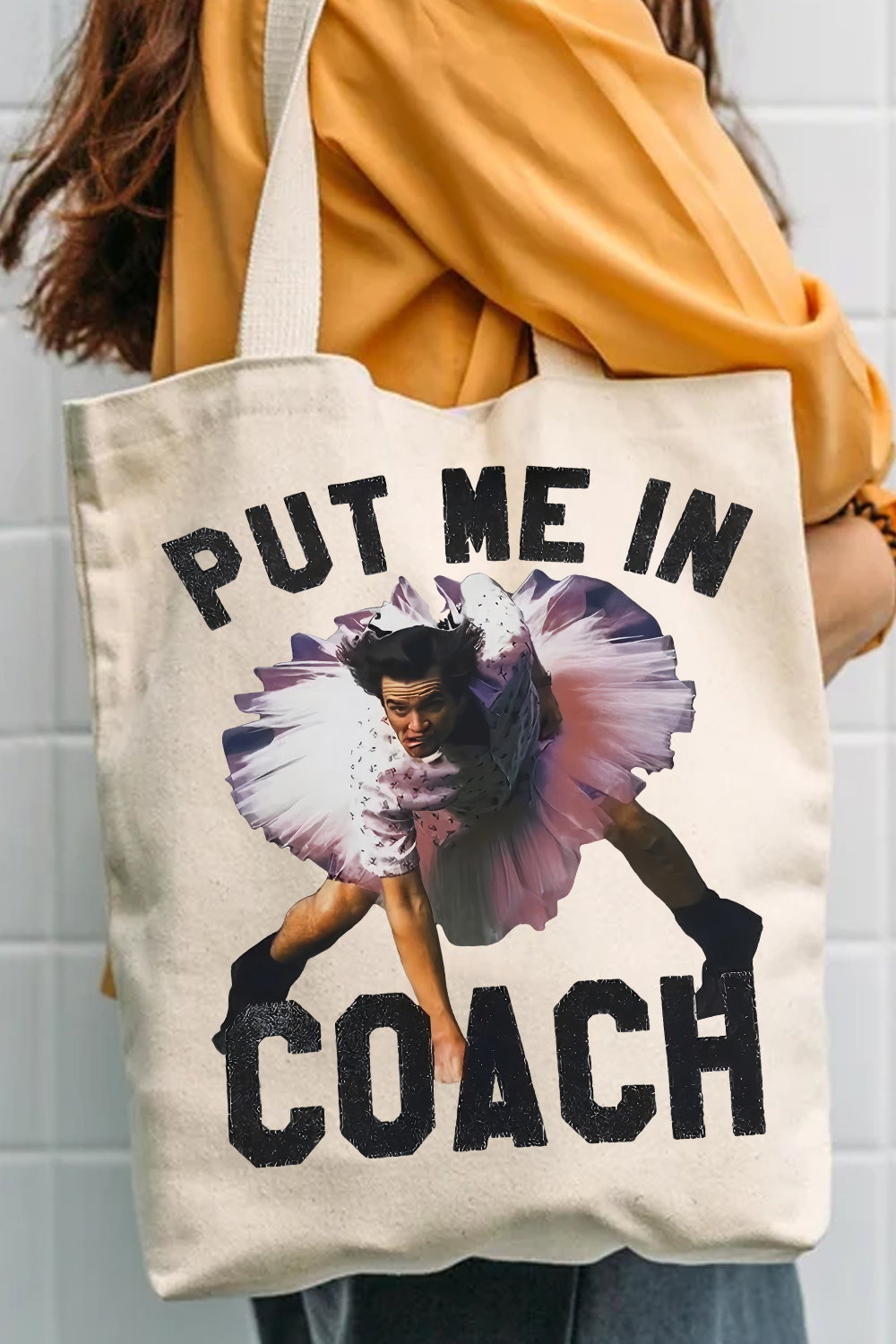 Ace Ventura Put Me In Coach Jim Carrey Funny Canvas Bag