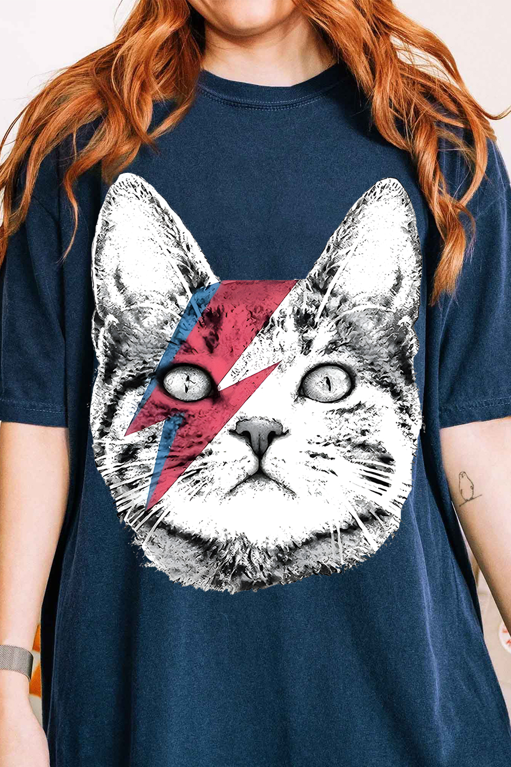 David Bowie Cat Women's Tee