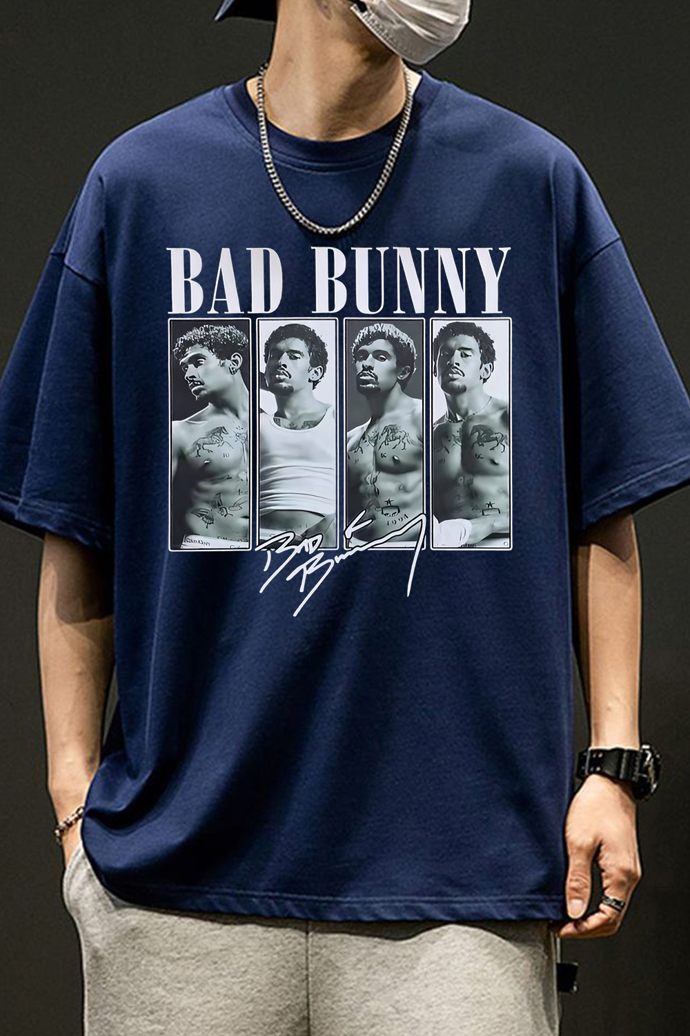 Bad Bunny Sexy print t-shirt
