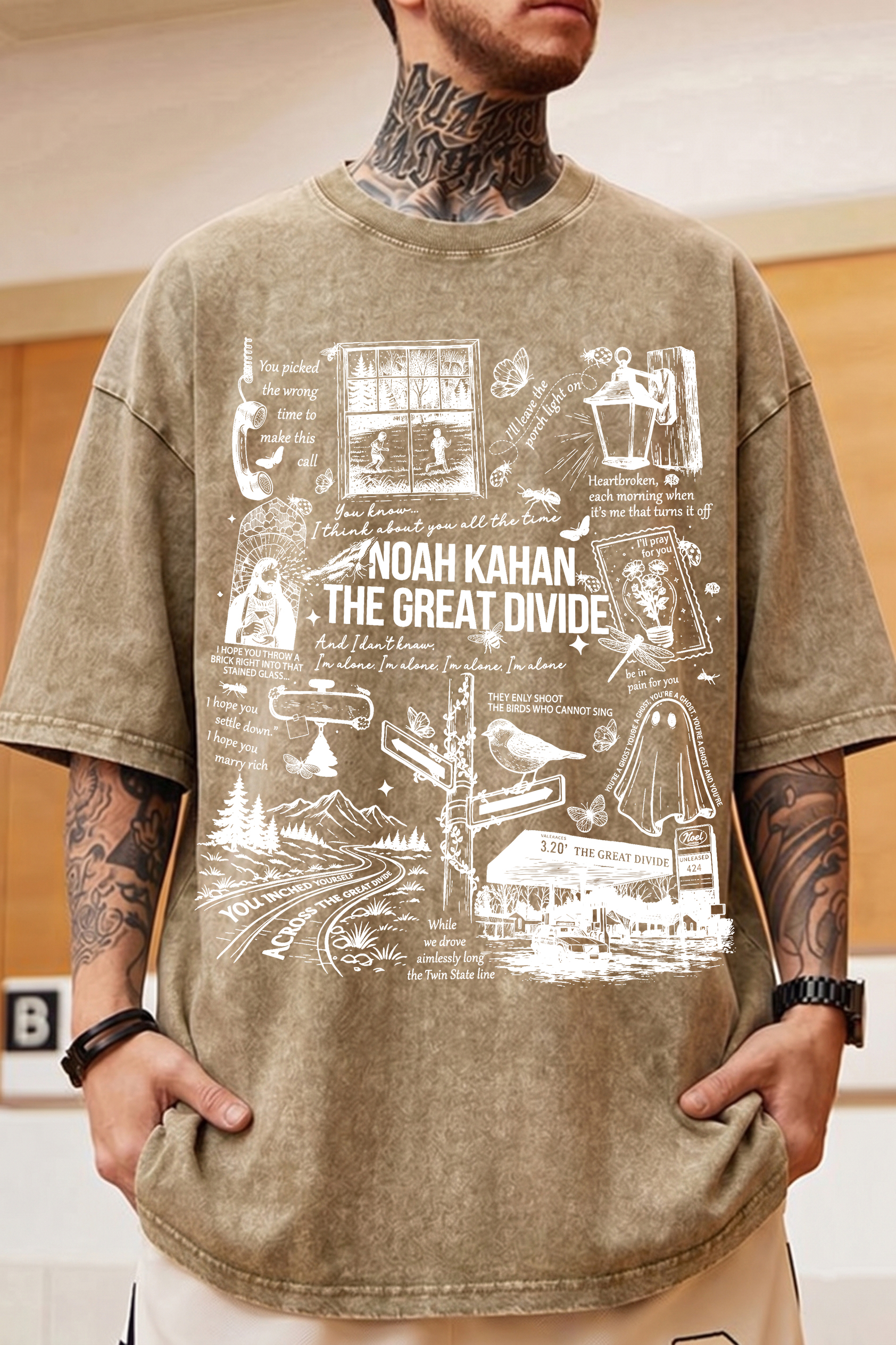 NK The Great Divide Washed Cotton T-Shirt