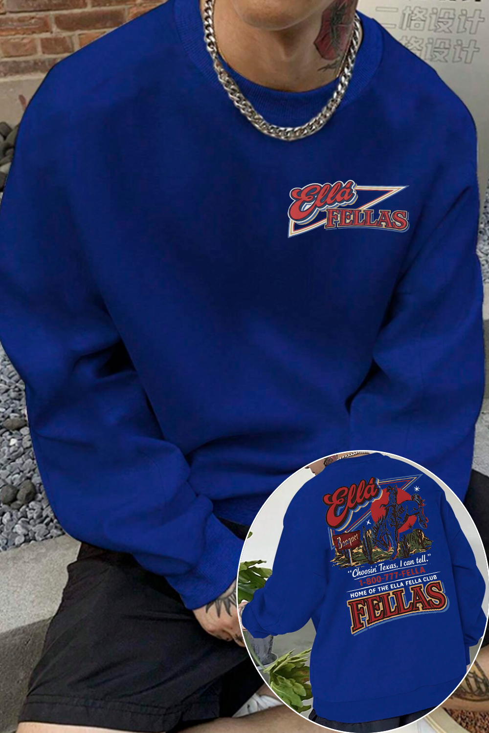 Ella Fella Club 2-Sided Sweatshirt