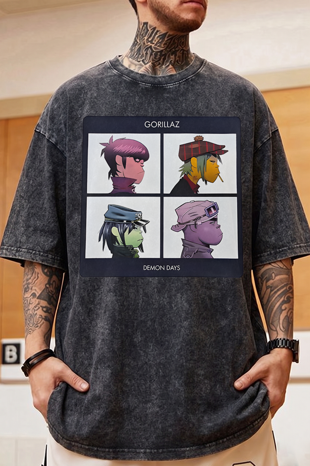 Gorillaz Washed Cotton T-Shirt