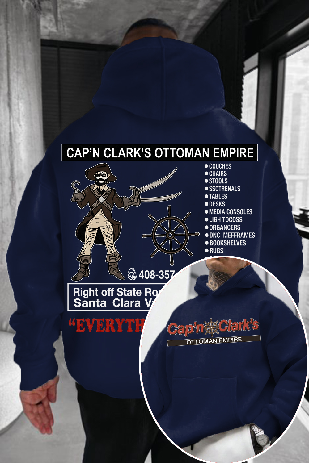 Retro Cap'n Clark’s Ottoman Empire Hoodie