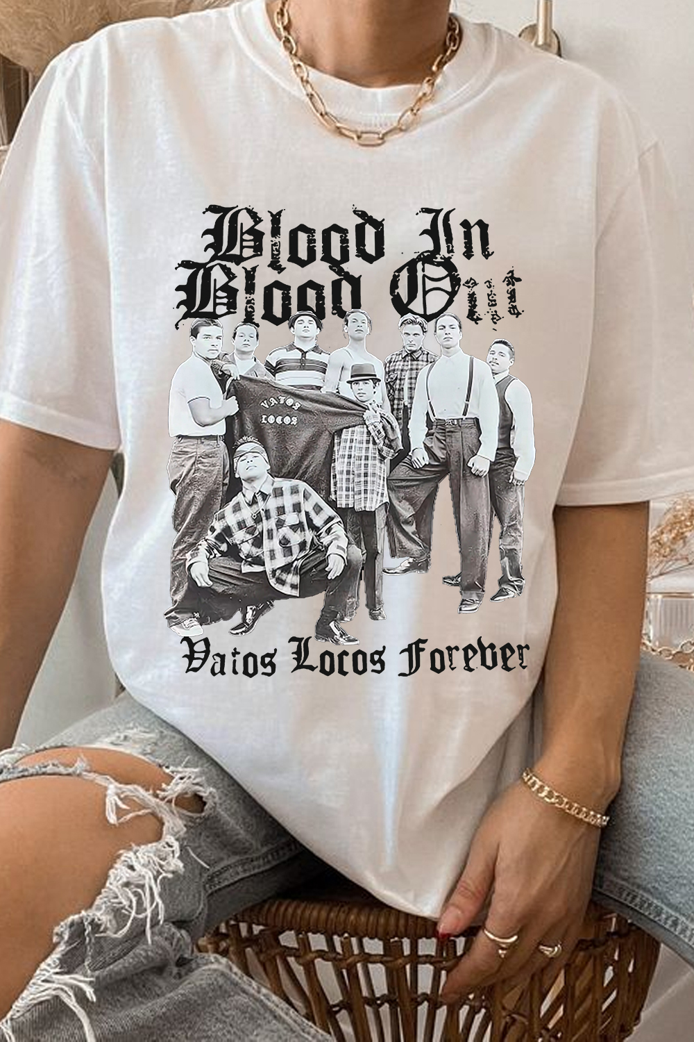 Blood in, blood out women T-shirt