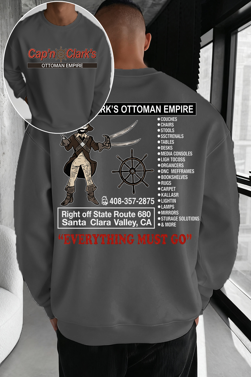 Retro Cap'n Clark’s Ottoman Empire Sweatshirt