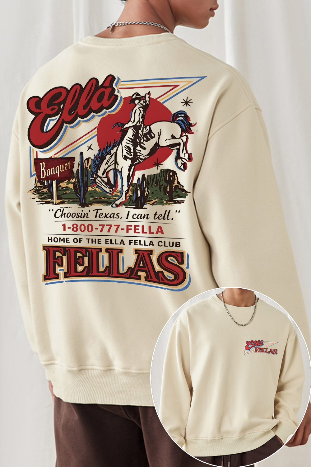 Ella Fella Club 2-Sided Sweatshirt