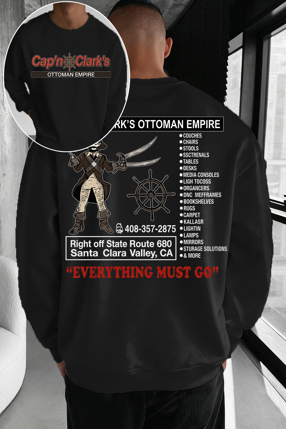 Retro Cap'n Clark’s Ottoman Empire Sweatshirt