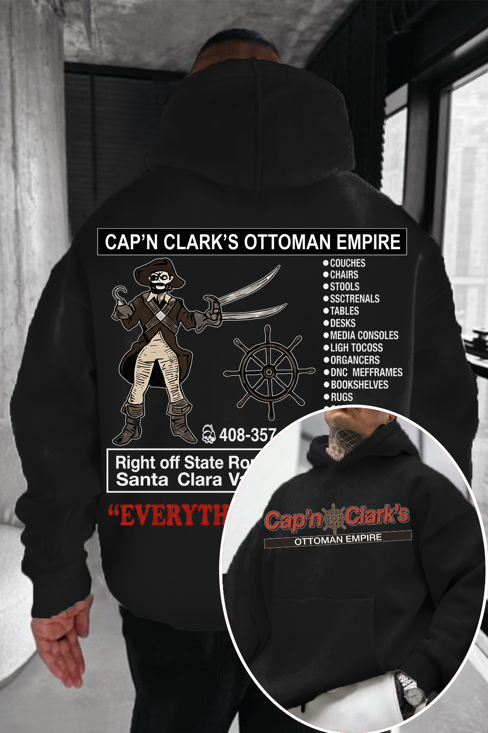 Retro Cap'n Clark’s Ottoman Empire Hoodie