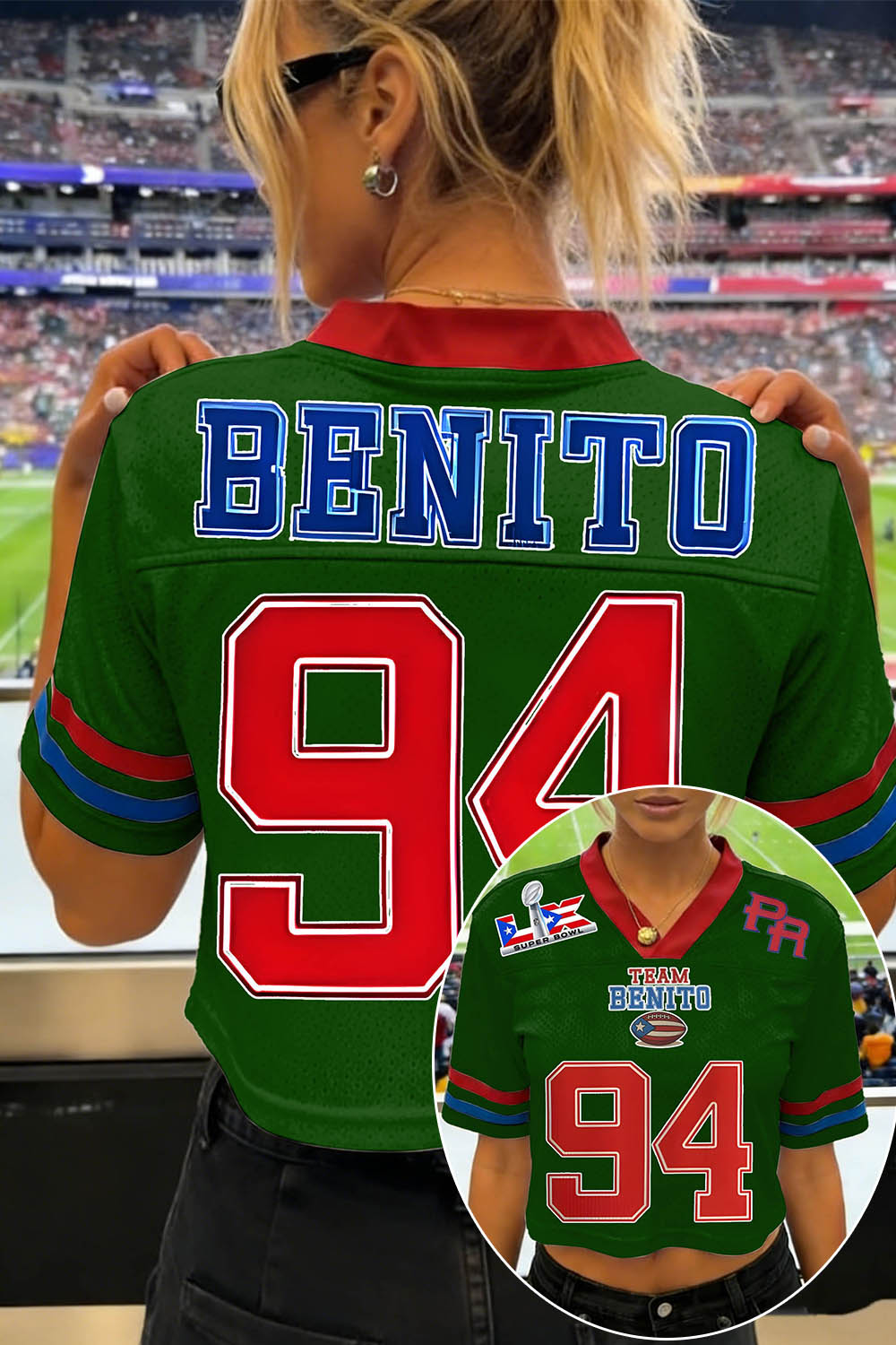 Cool Bunny Jersey for Breezy Bowl 2026 🔥Team Benito Football Crop Jersey 