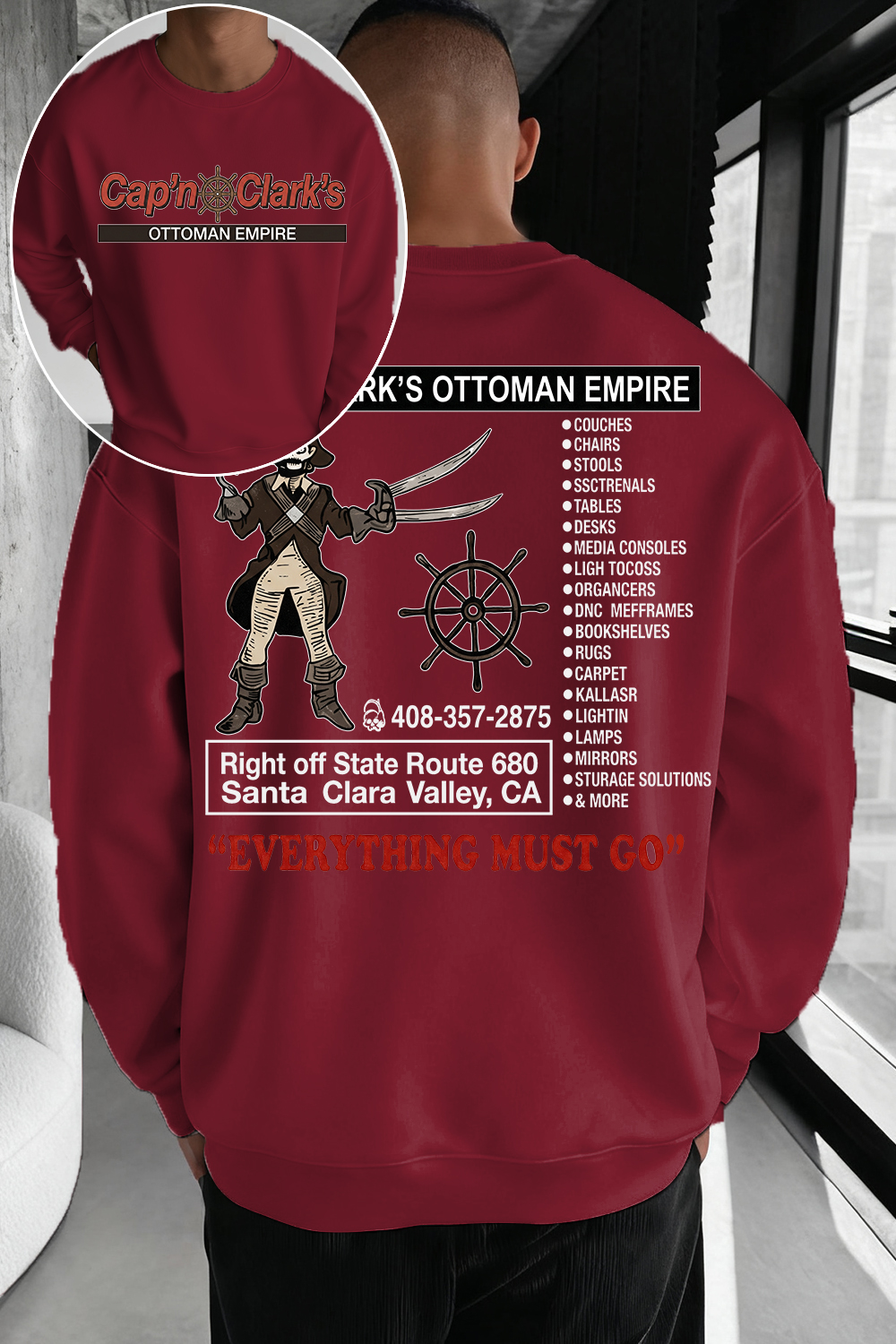 Retro Cap'n Clark’s Ottoman Empire Sweatshirt