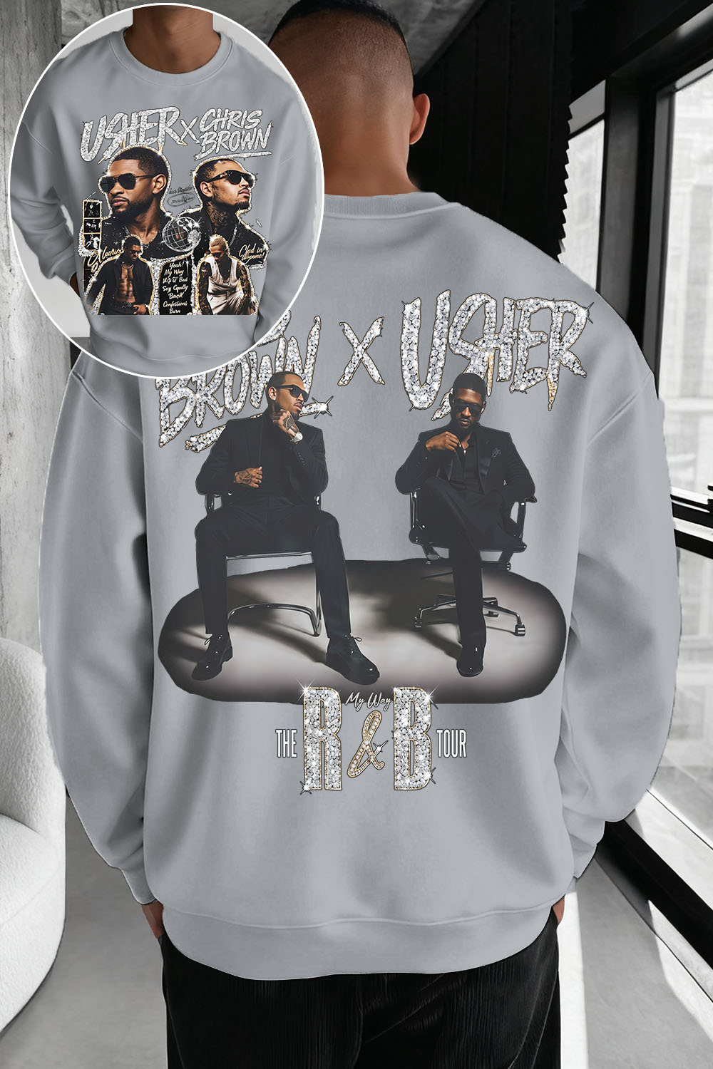 Chrisbrown & Usher Men Sweatshirt