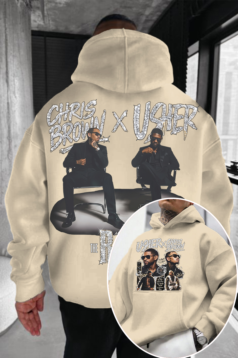 Chrisbrown & Usher Men Hoodie