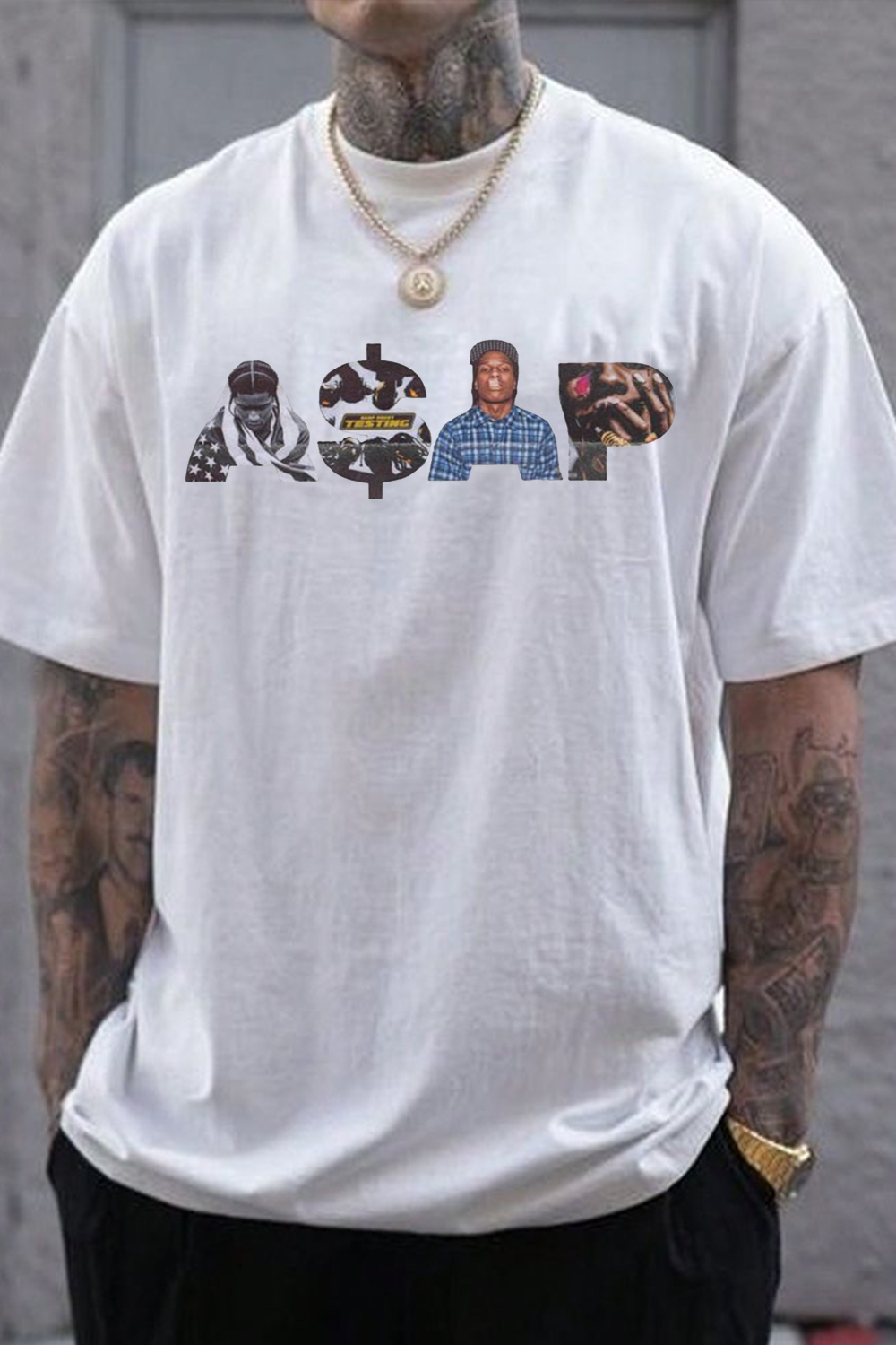 A$AP crew neck t-shirt