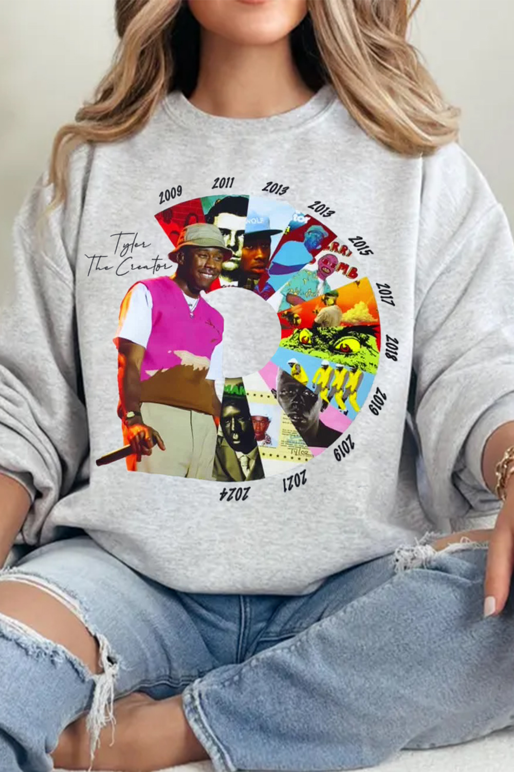 Tyler the creator casual crew neck sweatshirt