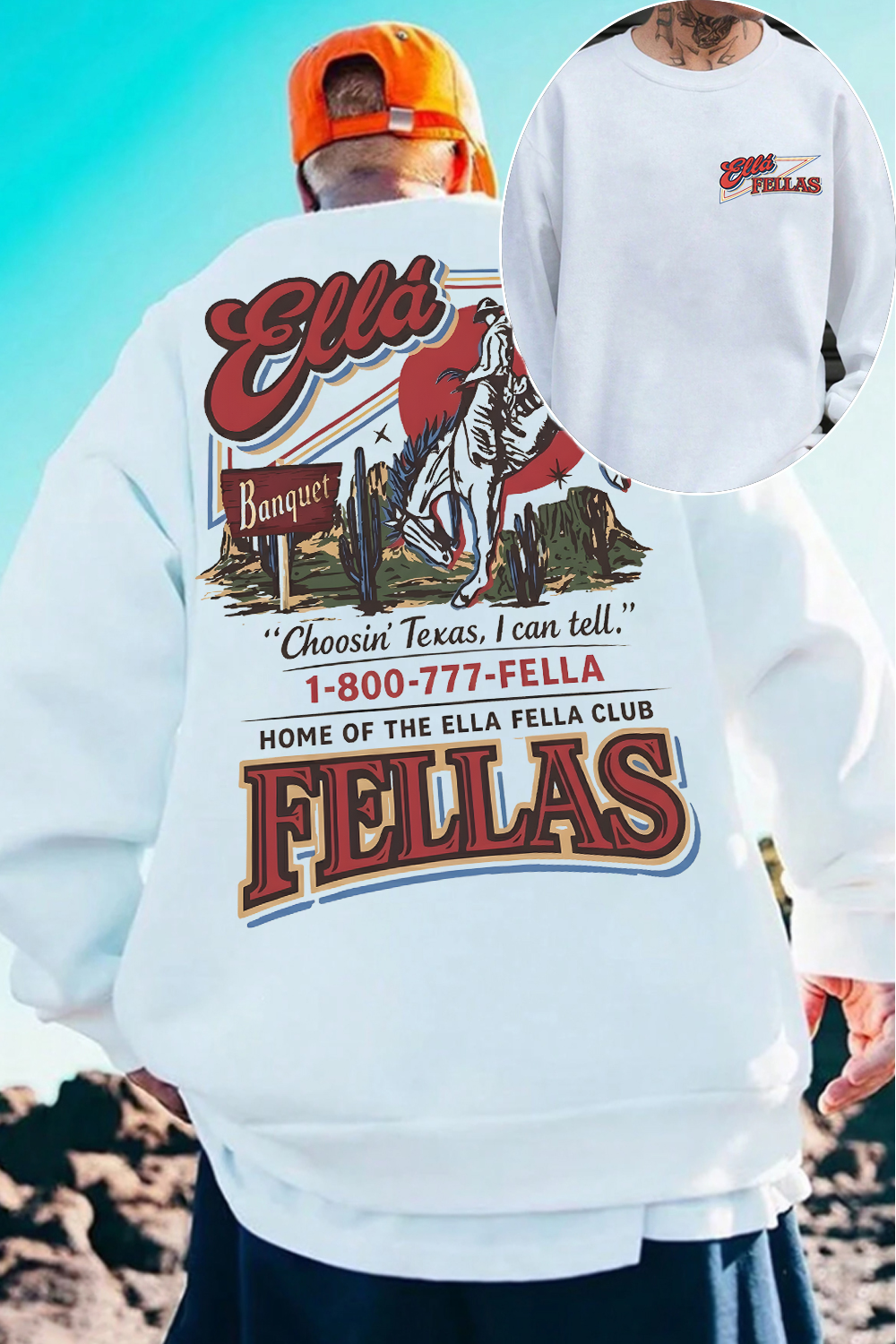 Ella Fella Club 2-Sided Sweatshirt