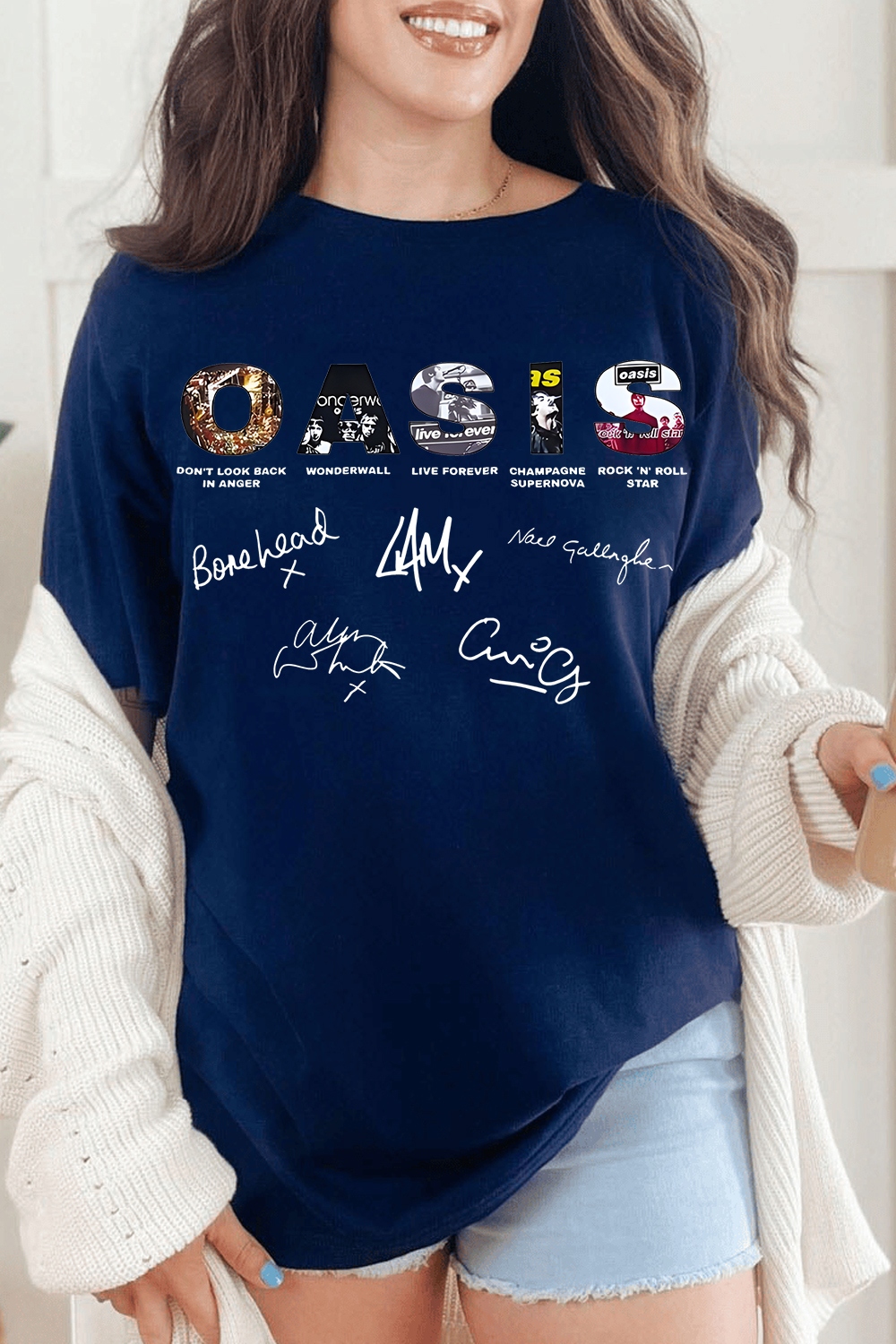 Oasis Unisex T Shirt Definitely Maybe Promo Official Reunion Tour 2025