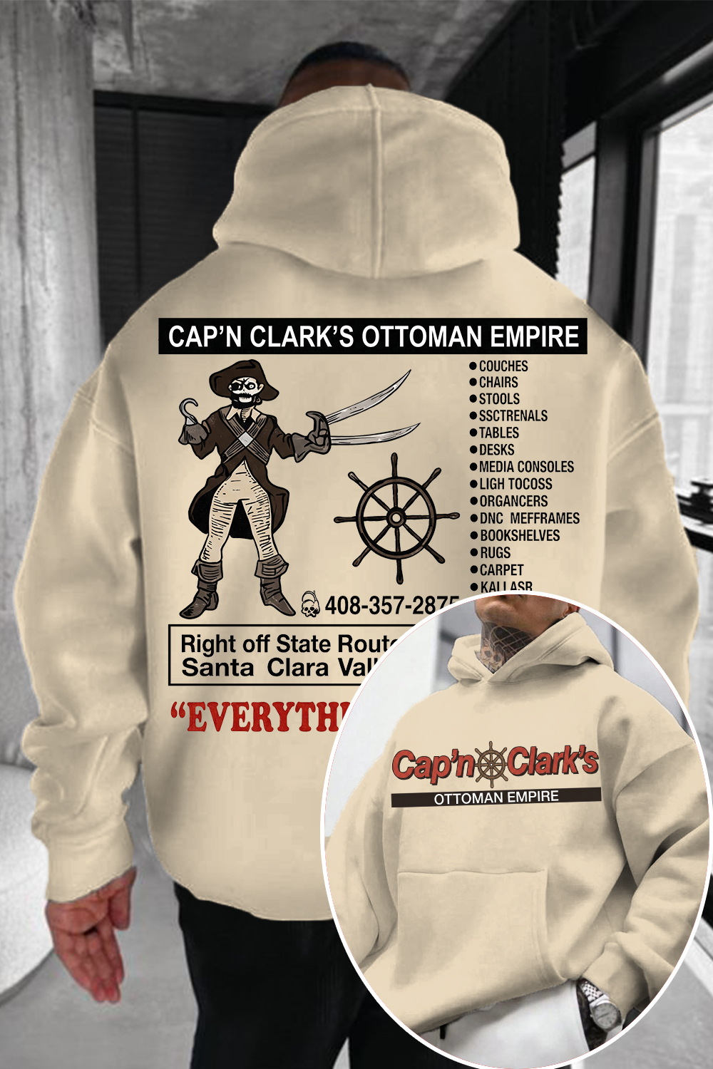 Retro Cap'n Clark’s Ottoman Empire Hoodie