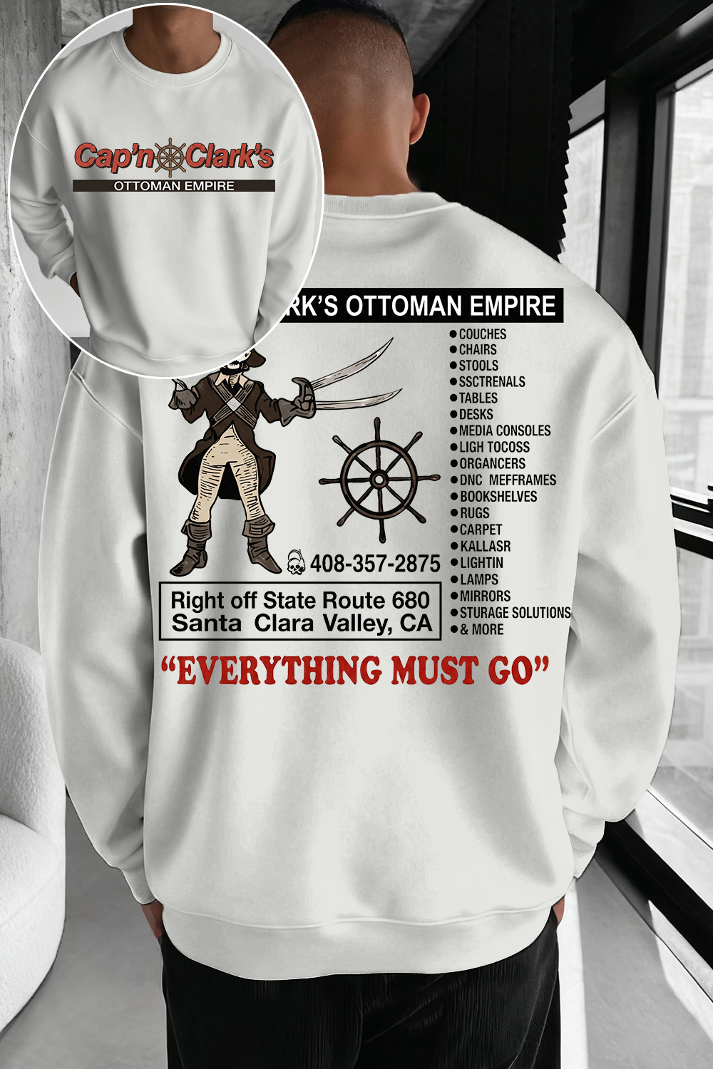 Retro Cap'n Clark’s Ottoman Empire Sweatshirt