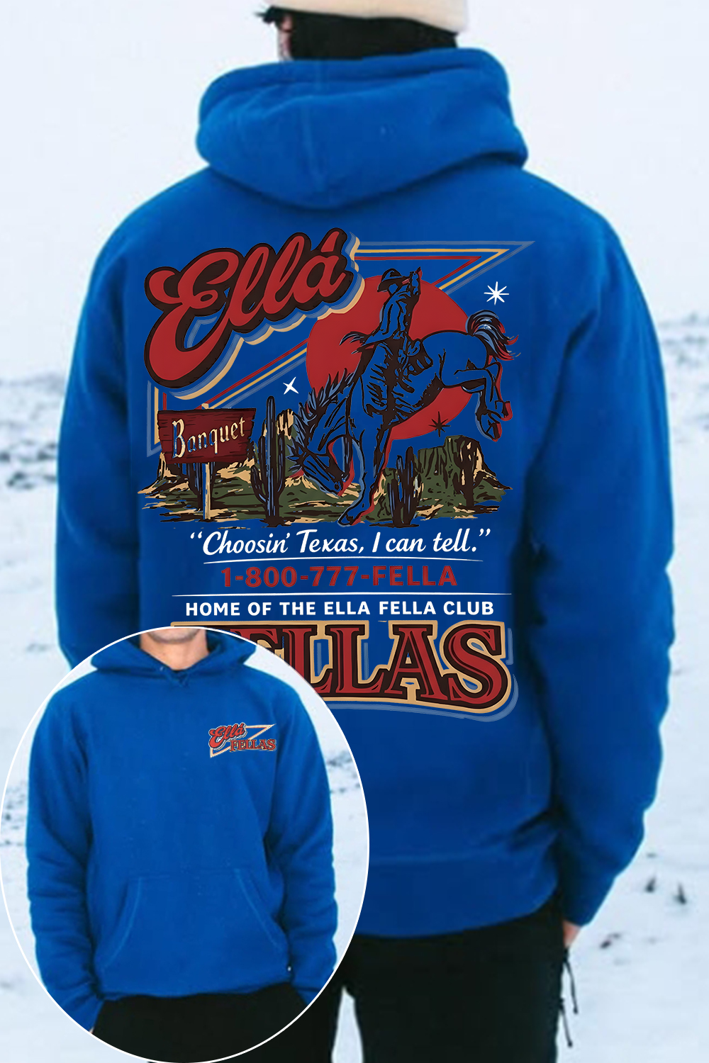 Ella Fella Club 2-Sided Hoodie