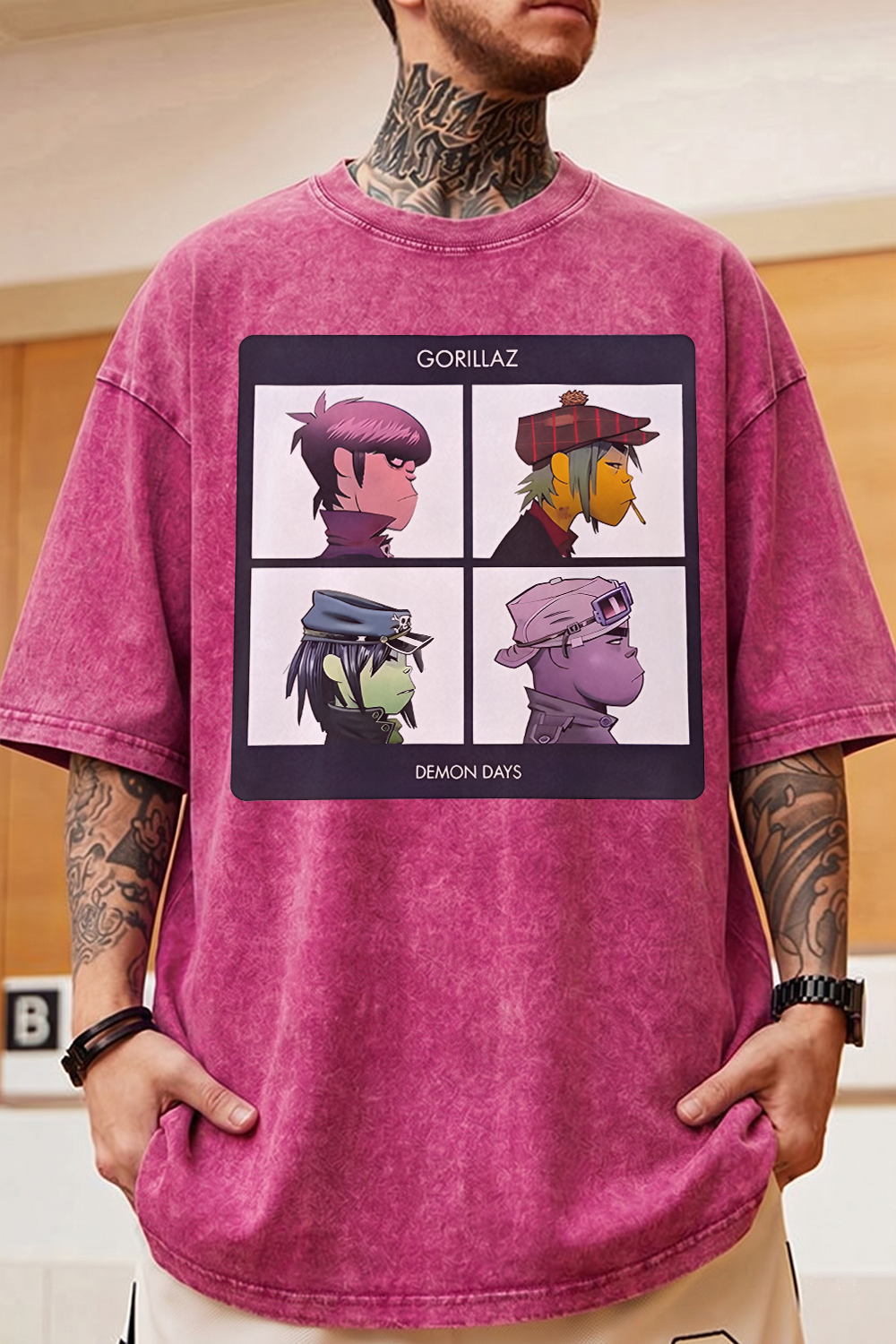 Gorillaz Washed Cotton T-Shirt