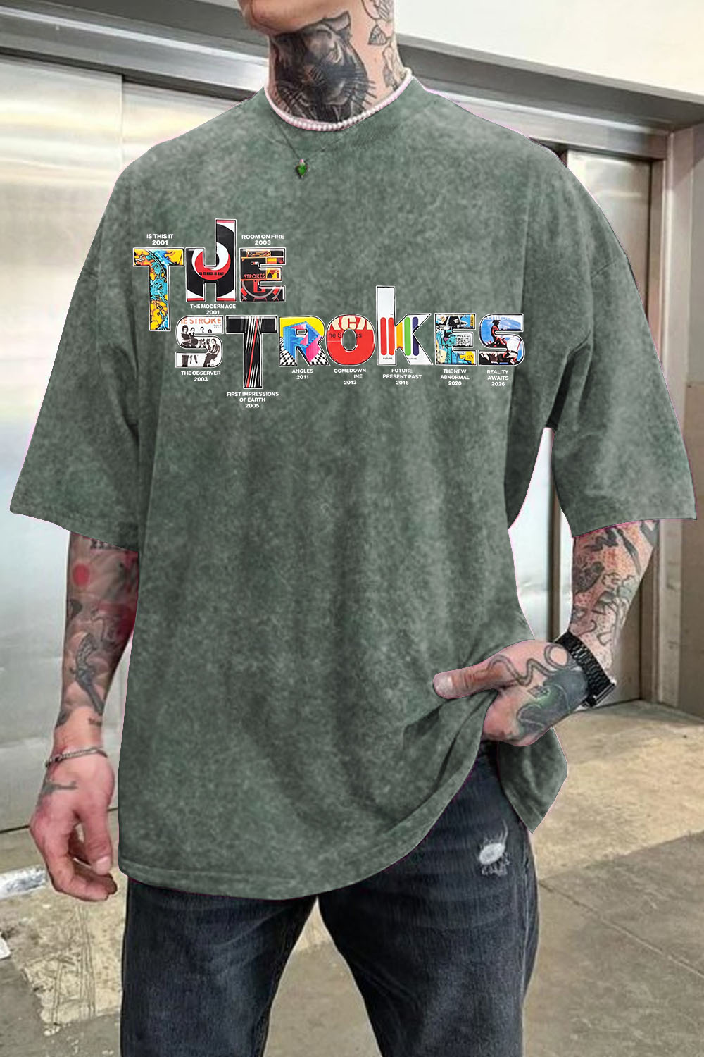 The Strokes’S Fan Washed Cotton Shirt