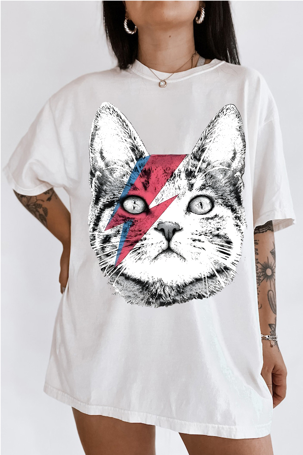David Bowie Cat Women's Tee
